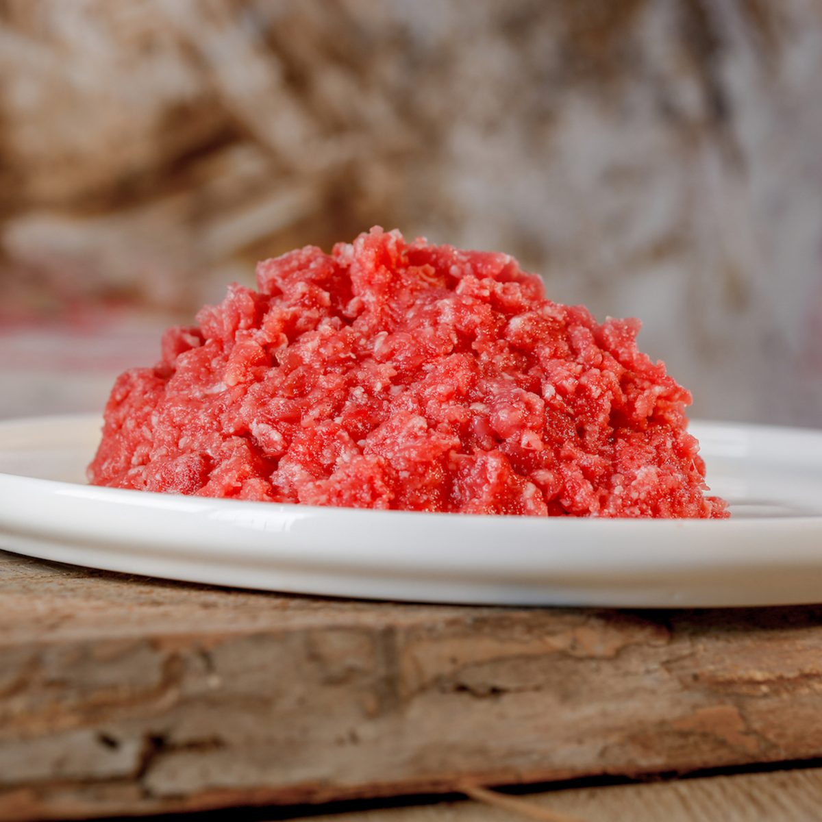Kaninchenfleisch gewolft