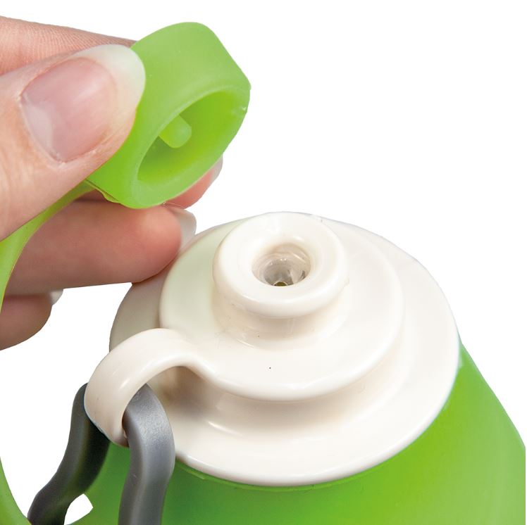 Hunde-Trinkflasche mit Silikonblatt