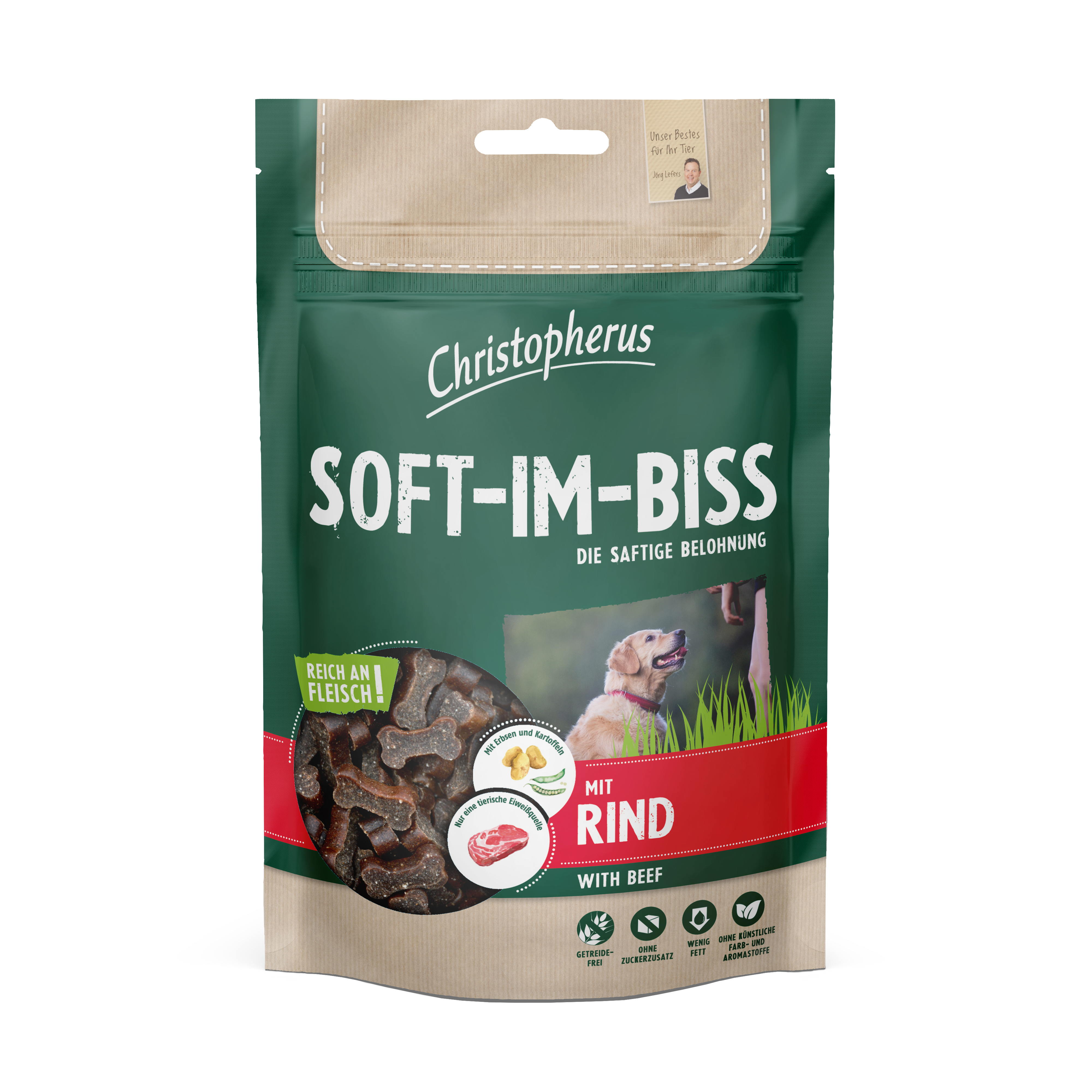 Soft-Im-Biss mit Rind
