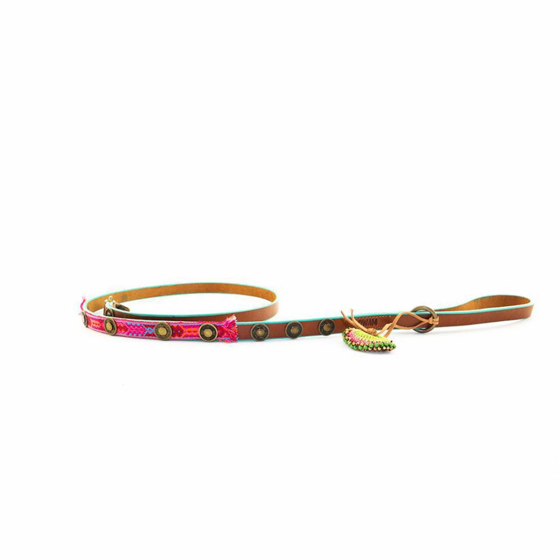 Hundeleine BOHO Rosa Gr.S