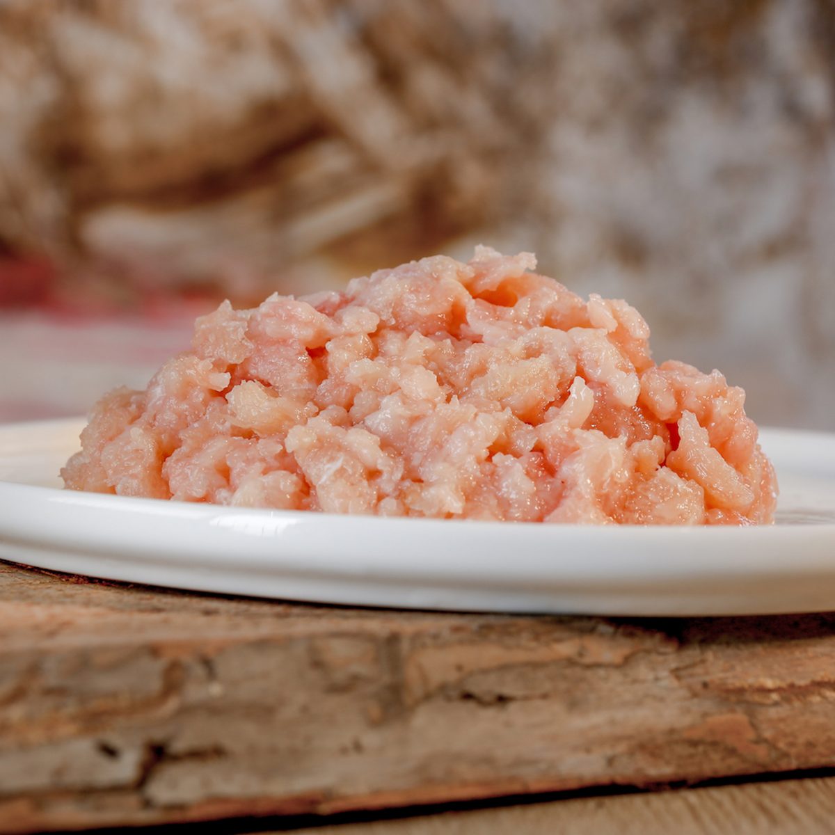 Hühnerfleisch gewolft