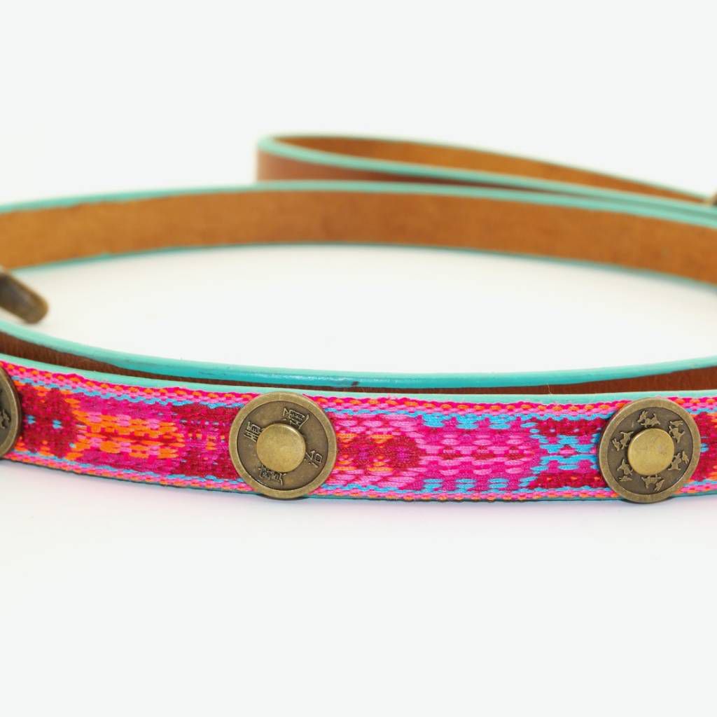 Hundeleine BOHO Rosa Gr.S